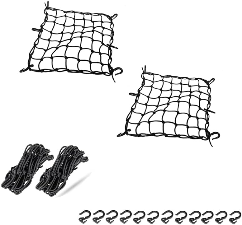 ZMFLL 15"x15" Motorcycle Cargo Net with Adjustable Hooks - Image 1