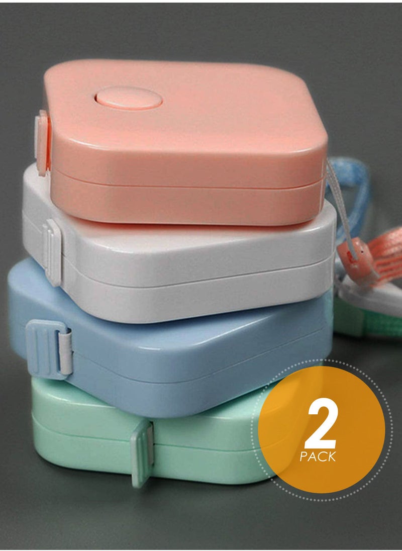 AIWANTO - 2-Piece Cute Soft Tape Measue Retractable Soft Tape for Sewing Tailor Fabric Measurements - Image 1