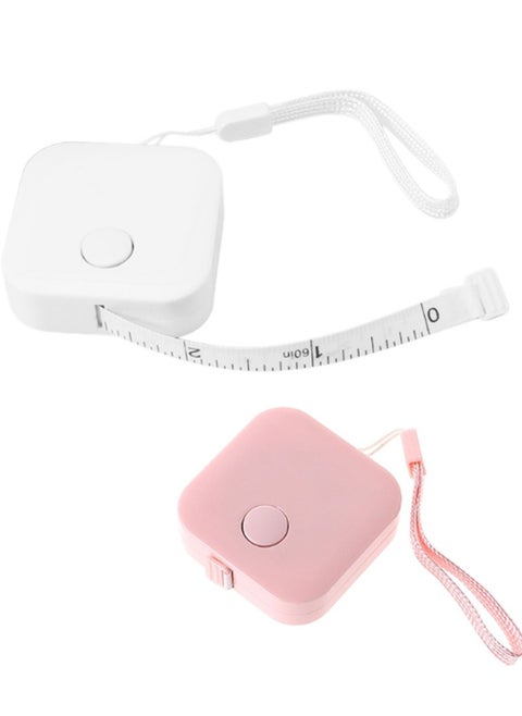 2-Piece Cute Soft Tape Measue Retractable Soft Tape for Sewing Tailor Fabric Measurements