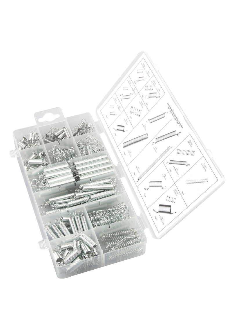 200 Piece Spring Assortment Set, Zinc Plated Compression Spring and Extension Springs for Shop and Home Repairs DIY Projects  - Image 2