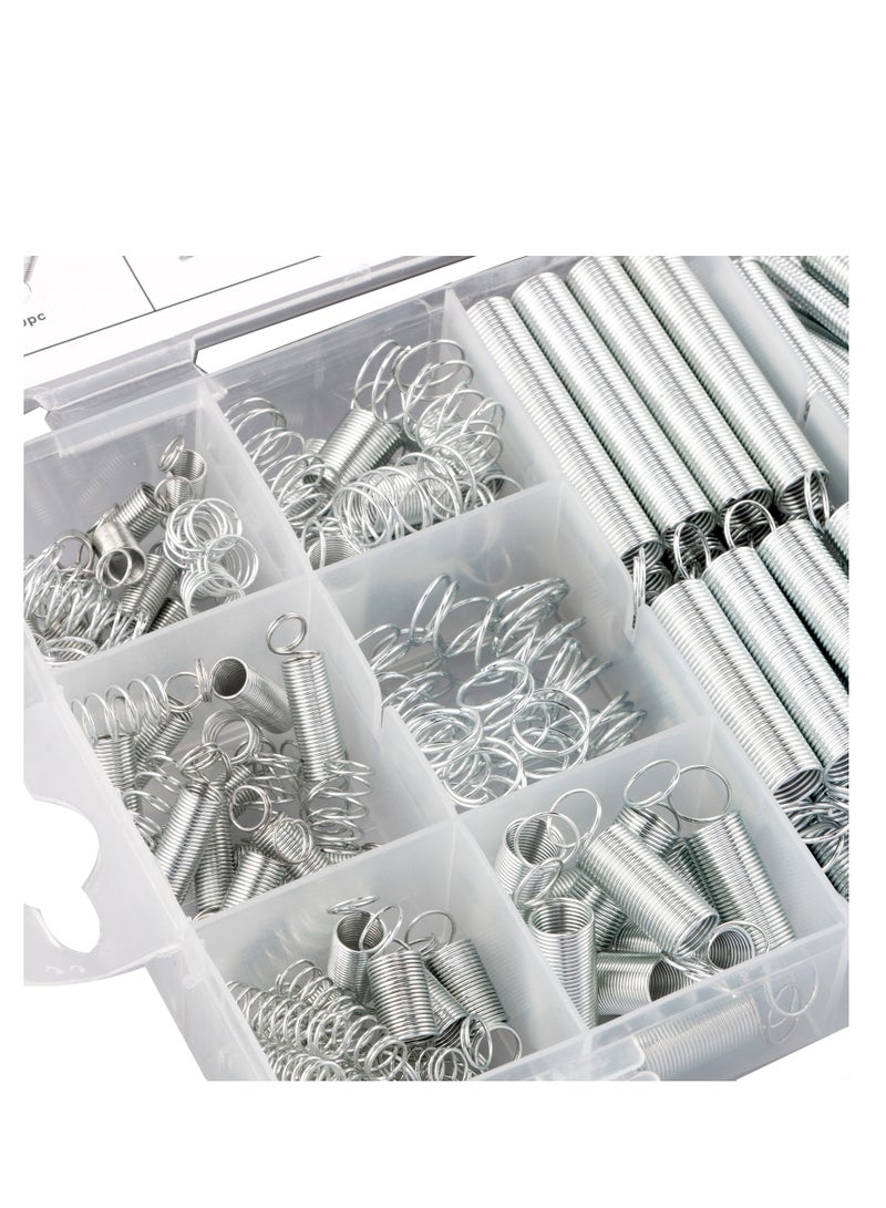 200 Piece Spring Assortment Set, Zinc Plated Compression Spring and Extension Springs for Shop and Home Repairs DIY Projects  - Image 3