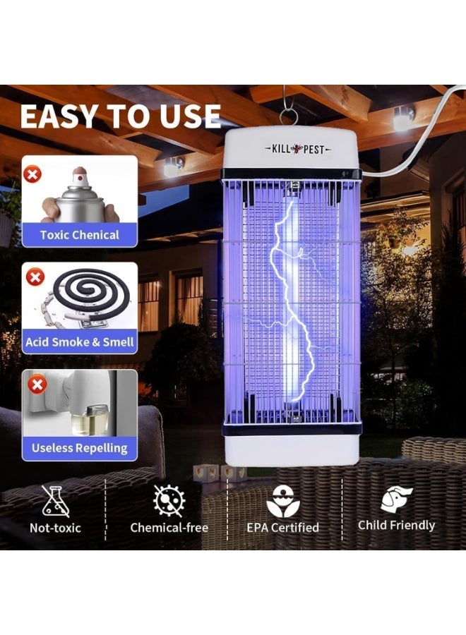 ALIVINGHOME Flying Insects Killer The Best Bugg Zapper Mosquitos And Flys Trap Indoor And Outdoor Use Kills Flying Insects With 10W UV Light  Electric Shock - Image 3