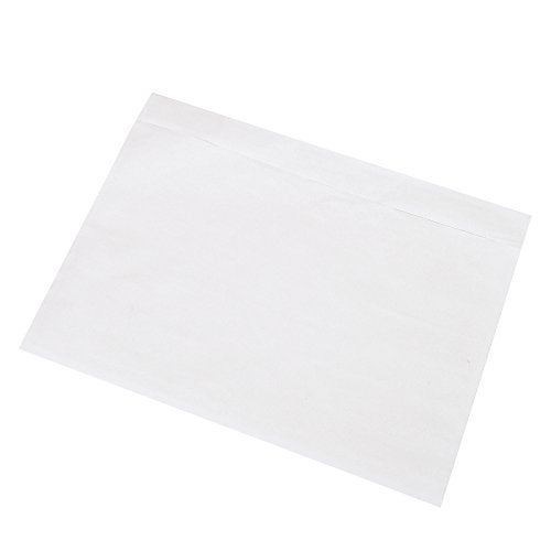 SJPACK 7.5" x 5.5" Shipping Label Sleeves, Clear Adhesive Top Loading Packing List, Label Envelopes Pouches - 100 Packs - Image 2