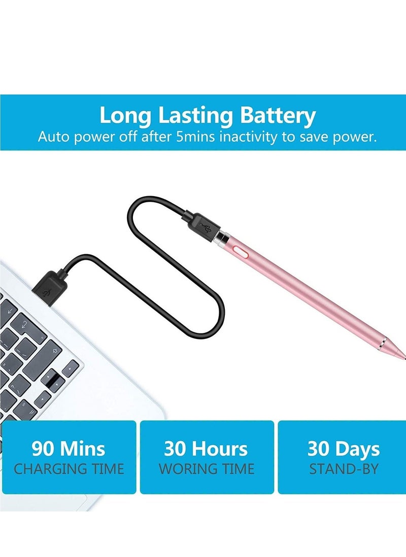 Stylus Pen for iPad - Rechargeable 1.5mm Fine Point High Sensitivity Digital Pencil for Drawing and Writing, Compatible with Phone/iPad/iPad Pro/Samsung Android and Other Touch Screen Devices - Image 5