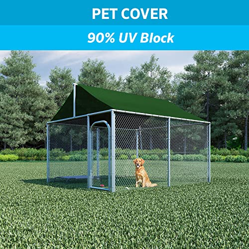 Coolaroo 90% UV Block Heavy Duty Sun Protection Fabric - Breathable Outdoor Shade Cover for Pergolas, Patios, Pets, Vehicles, and Play Areas, Tear-Resistant HDPE, 6ftx15ft Roll, Heritage Green - Image 4