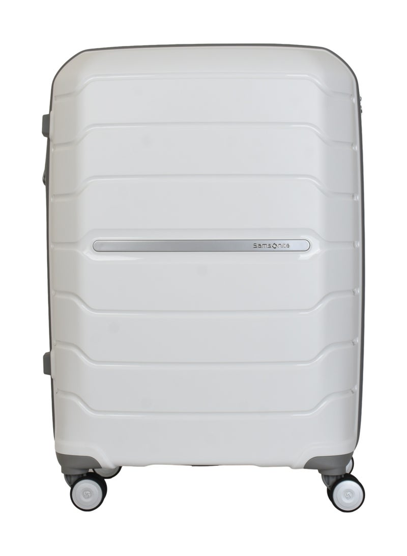 سامسونايت حقيبة سفر فري فورم 68/24 صلبة بعجلات دوارة – لون أبيض - Image 1