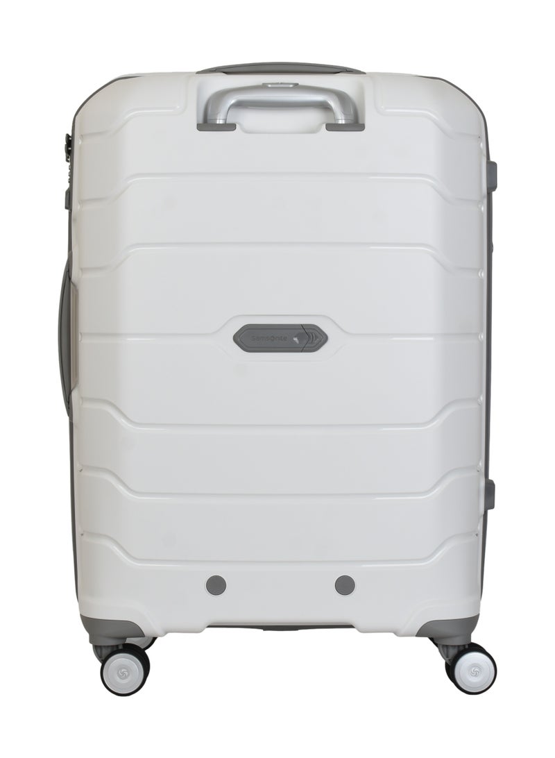 سامسونايت حقيبة سفر فري فورم 68/24 صلبة بعجلات دوارة – لون أبيض - Image 3