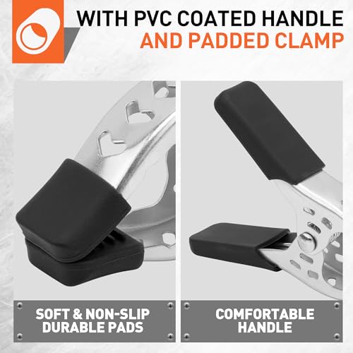 HORUSDY 6-Piece 6" inch Spring Clamp, Heavy Duty Spring Metal Spring Clamps, 2.5"-inch Jaw opening (6-Piece) - Image 4