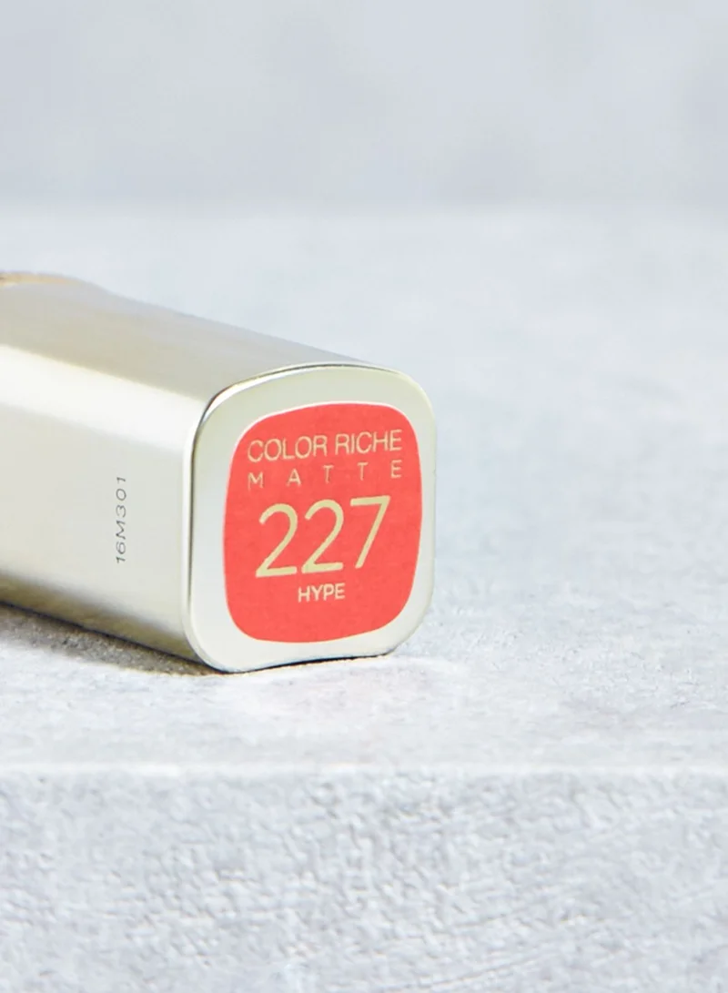 L'OREAL PARIS Color Riche Matte Lipstick 227 Hype
