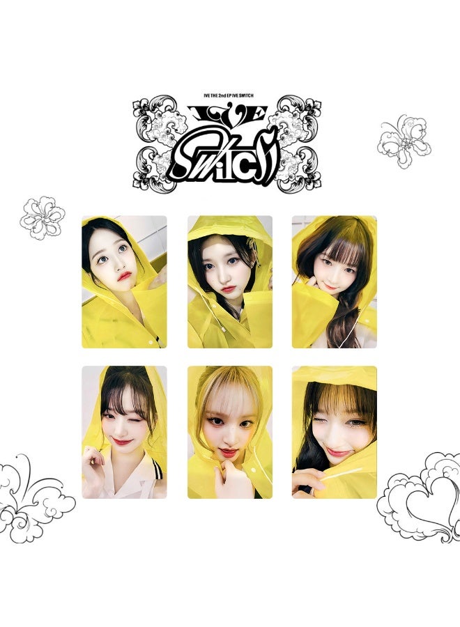 NIBEMINENT 6 Pcs Kpop IVE SWITCH Lomo Cards Card For Fans Collection Gifts