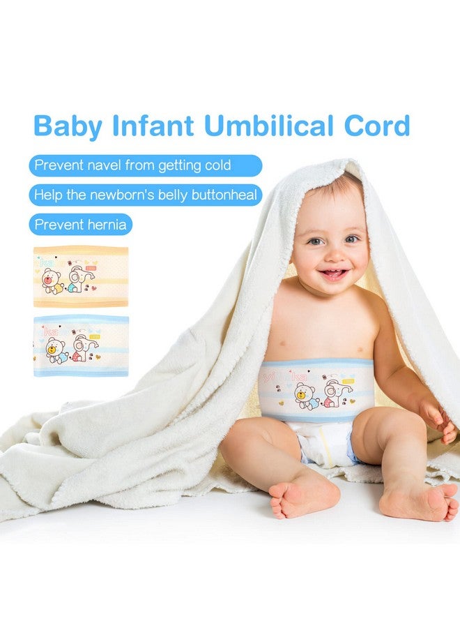 Healifty Baby Belly Button Band 4 Pcs Infant Belly Bands Umbilical Cord Navel Belt for Baby Infant (Random Color) - Image 1