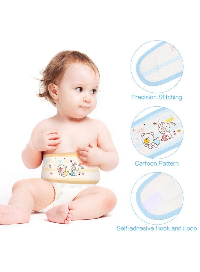 Healifty Baby Belly Button Band 4 Pcs Infant Belly Bands Umbilical Cord Navel Belt for Baby Infant (Random Color) - Image 2