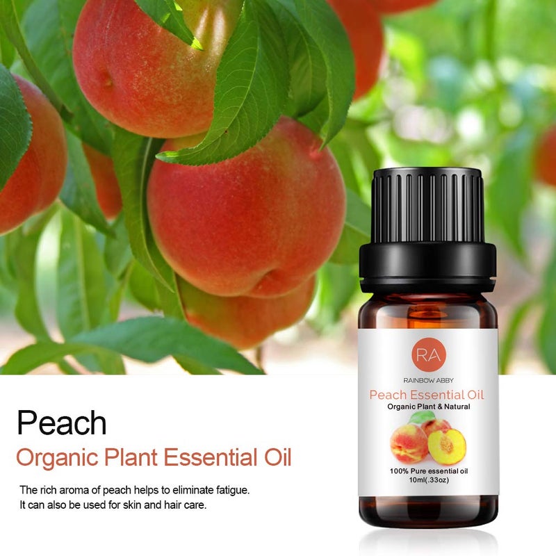 Rainbow Abby Peach Essential Oil 100% Pure Oganic Plant Natrual Flower Essential Oil for Diffuser Message Skin Care - 10ML - Image 2