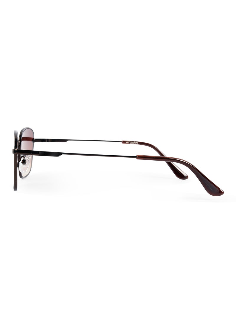 Woggles UV- Protected  Copper Rectangle Sunglasses  - Image 4
