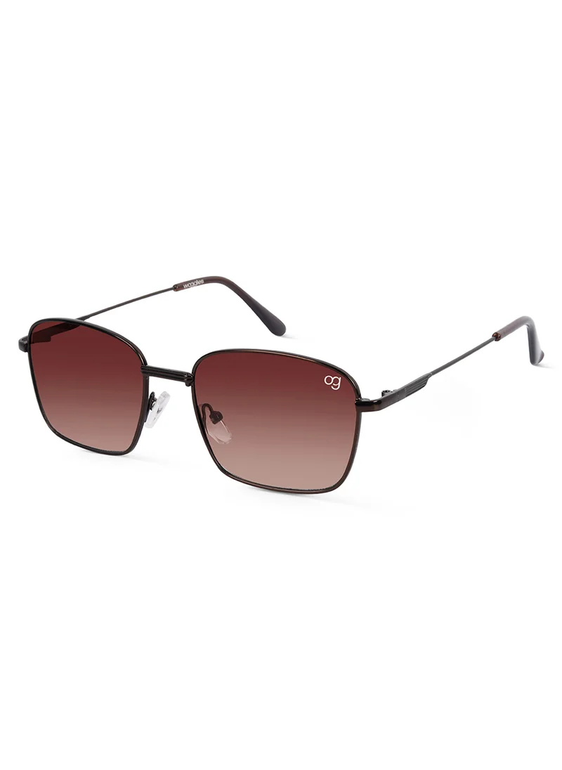 Woggles UV- Protected  Copper Rectangle Sunglasses