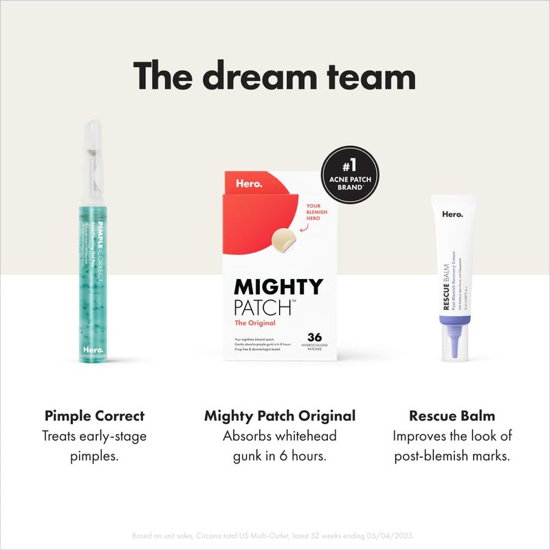 Hero Cosmetics Mighty Patchâ„¢ Original patch from Hero Cosmetics â€“ The #1 Hydrocolloid Acne Pimple Patch for Shrinking Zits and Whiteheads in 1 use; Nighttime Spot Stickers for Face and Skin (72 Count) - Image 5