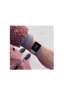 Generic For Apple Watch Series 8 Strap Band 45 Mm -Sport Rubber Bracelet Watch Band - Sand Pink  - Image 4