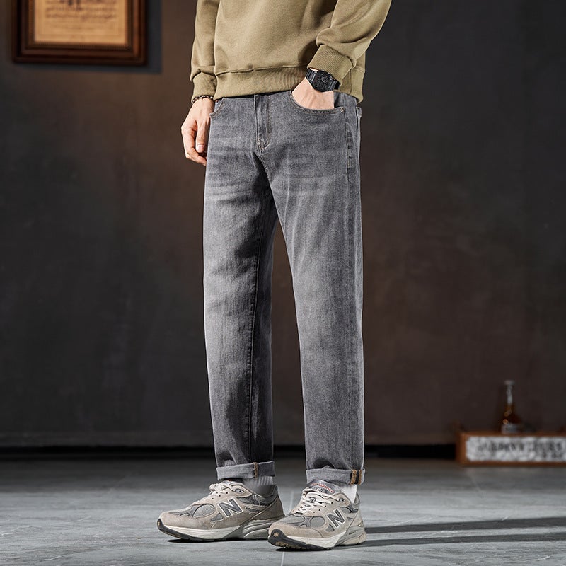 Unisex Classic Denim Jeans Loose Fit Daily Outdoor Wear - Image 1