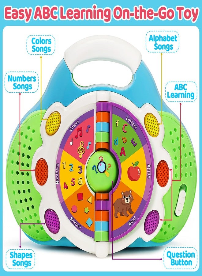 BainGesk Learning Toys for 1 2 3 Year Old Boys Girls, Alphabet Flip Toys with Sound and Light, Musical Educational Toys for Toddlers 2-3, Christmas Birthday Gift for Baby Age 12-18 Months - Image 2