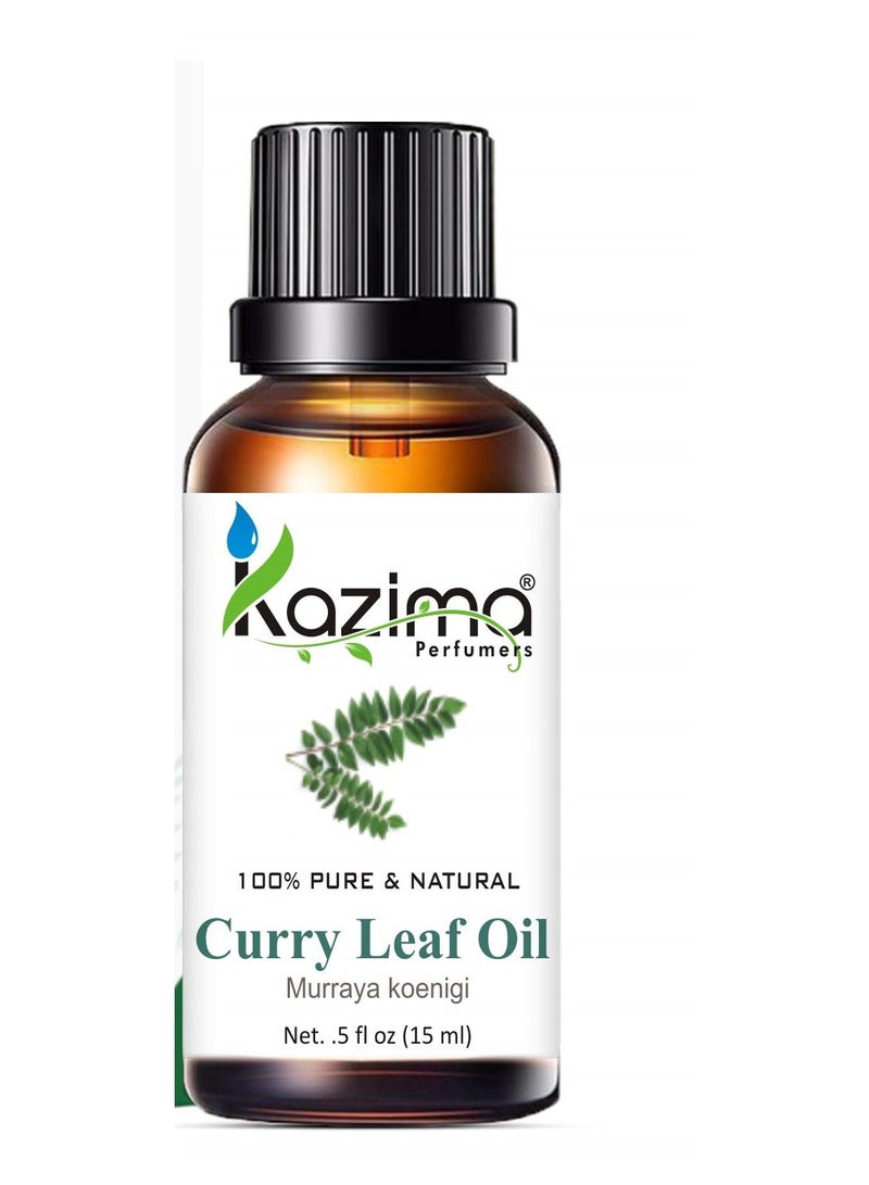 كازيما زيت أوراق الكاري العطري من KAZIMA - زيت نقي وطبيعي وغير مخفف بنسبة 100% للعناية بالبشرة والشعر، 15 مل - Image 2