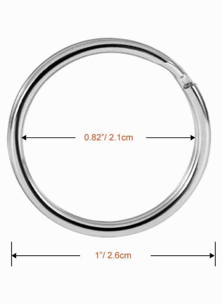 XiuWoo Keychain, Metal Swivel Lanyard Snap Hook with Key Rings, Lobster Claw Clasp Ring, Keychain Rings for Crafts, Clips Hook, Clasps Clip (Silver) - Image 4