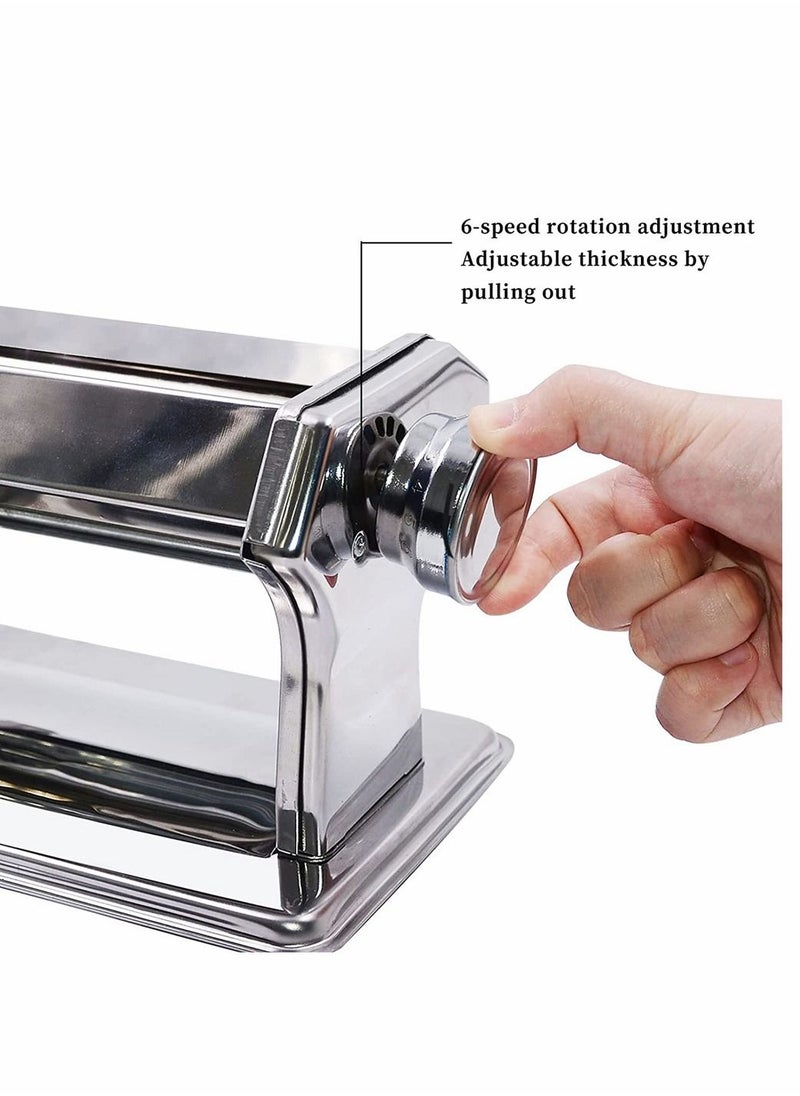 null - Clay Roller Machine Clay Presser Machine with Polymer Clay Cutters Clay Conditioning Machine 15 cm 5.91 Inch Wide Roller Thin 1 to 3 MM 6 Thickness Options for Craft Projects Clay Tools - Image 1
