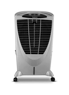 Symphony Winter + Desert Air Cooler For Home with 4-Side Aspen Pads, Powerful +Air Fan, Whisper-Quiet Performance and Low Power Consumption (56L, Grey)