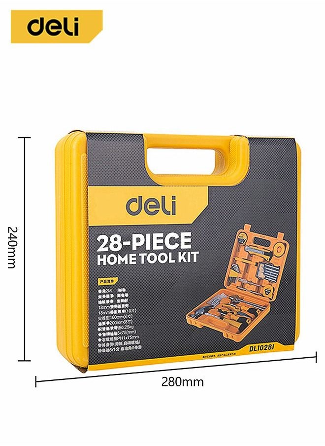 28-Piece Household Tool Kit Yellow Slotted Screwdriver Knife Pliers Hex Wrench for Appliance Repair - pzsku/Z1A908E47F44989933EF3Z/45/_/1677830674/f8b43f00-f35a-457e-a75c-5c693822f52d