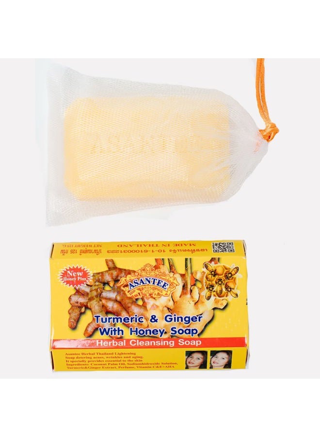 Asantee Tumeric & Ginger with Honey Cleansing Soap (Pack of 6) - Image 4