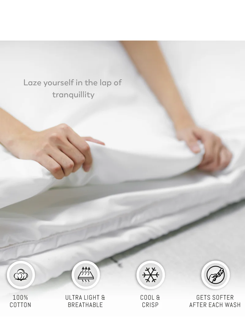 Color Sense Solid 1 Fitted Sheet Single Cotton Beige 200x90cm