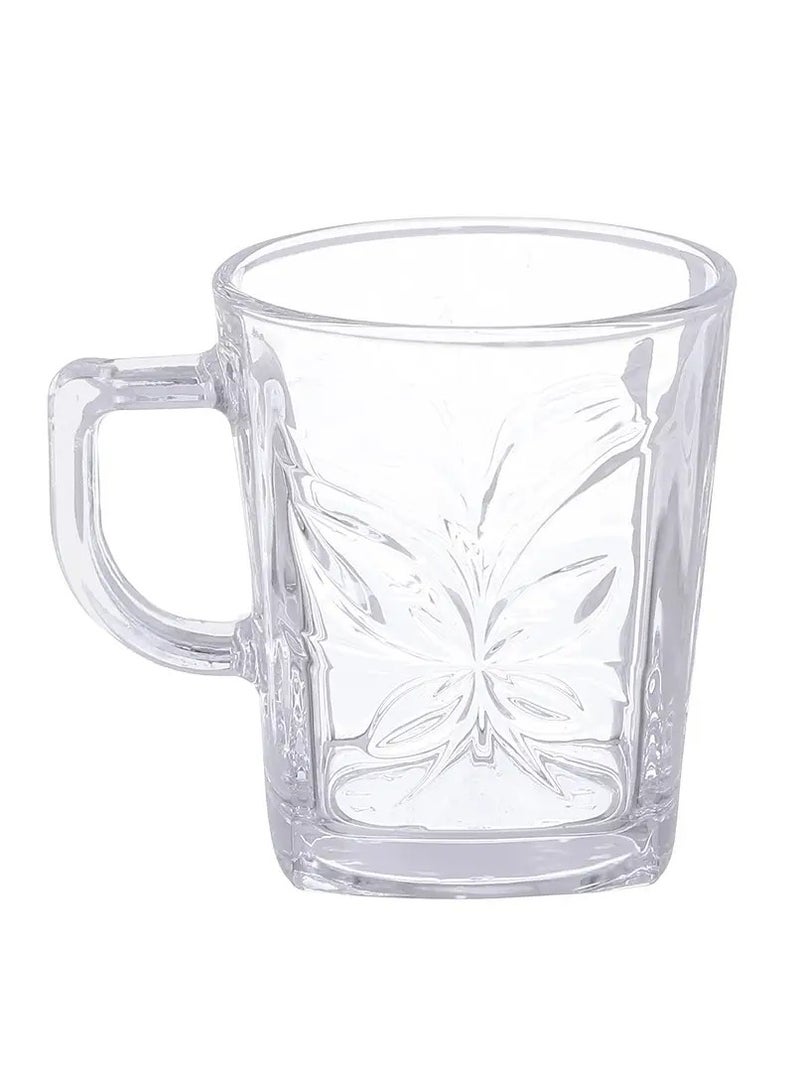 Set of 6 Crystal Clear Glass Tea Cups - Heat Resistant - Elegant & Durable - Dishwasher Safe - Perfect Gift Set - Image 1