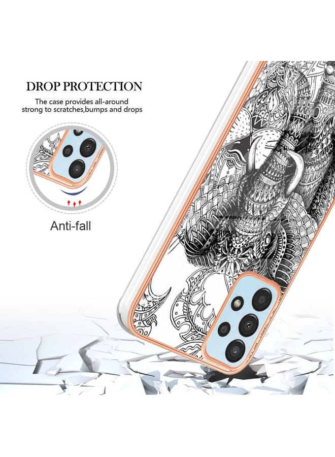 S-TOP Case For Samsung Galaxy A33 5G Electroplating Marble Dual-side IMD Phone Case - Image 5