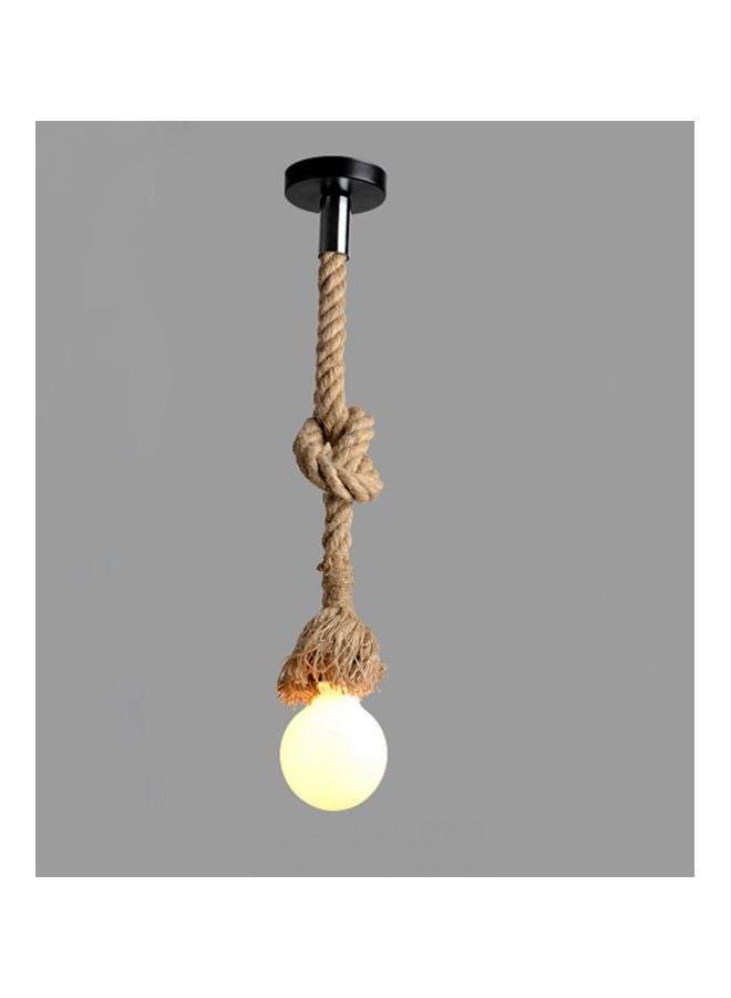 LIXADA Vintage Rope Hanging Ceiling Light Beige - Image 3
