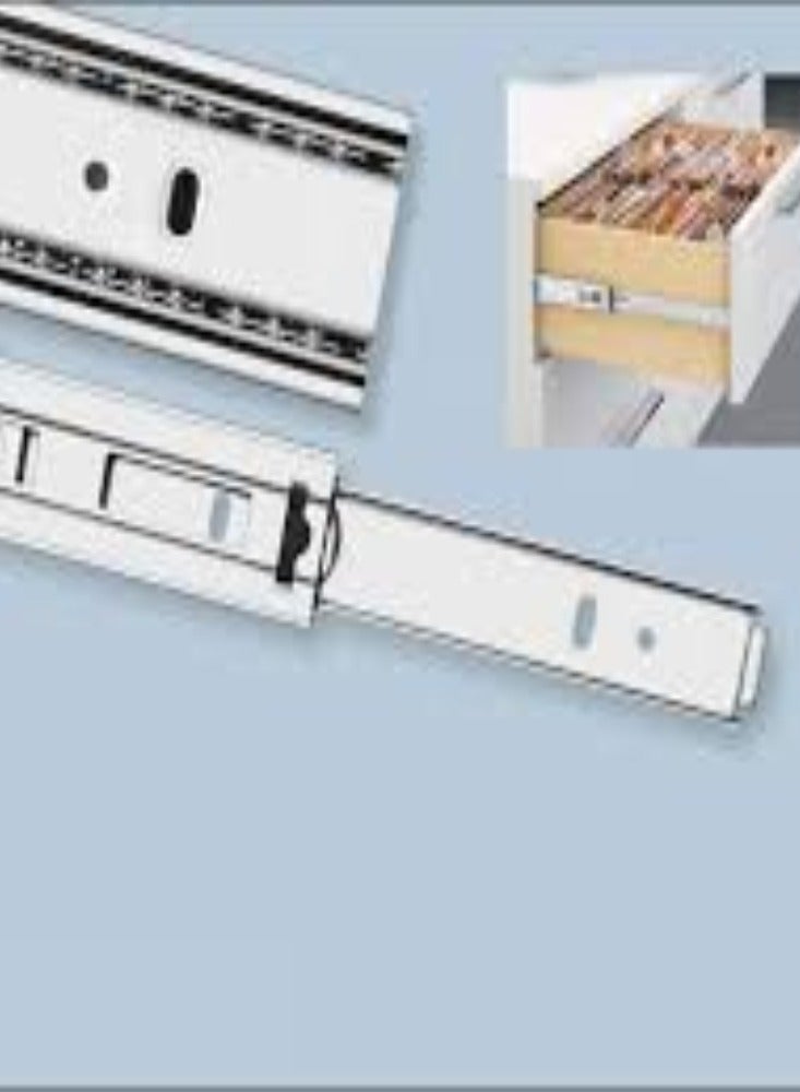 KNP KNP Push Type Sliding Drawer Rail in 14 inches is designed for smooth and effortless drawer operation, ideal for cabinets, desks, and other furniture.  - Image 2