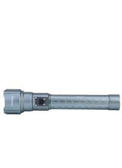 SONASHI Rechargeable LED Torch with Zoom Function | 8000mAh Battery with Type-C Charging | 1500 Meters Long Coverage | Hyper Bright 20-Watt Laser LED with 4 Hours Continuous Working | LED Flashlight for Camping & Hiking | SLT-387Z Silver  - Image 2