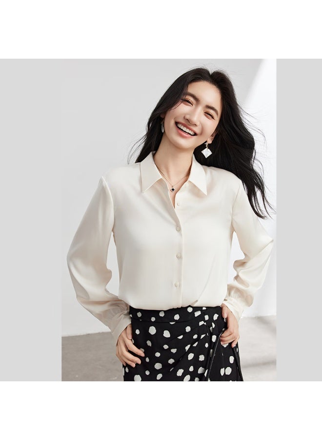 Lady Bird Miss Bird White Shirt Women's Spring And Summer High-end Professional Chiffon Shirt Business Formal Wear Interview Top - Image 2