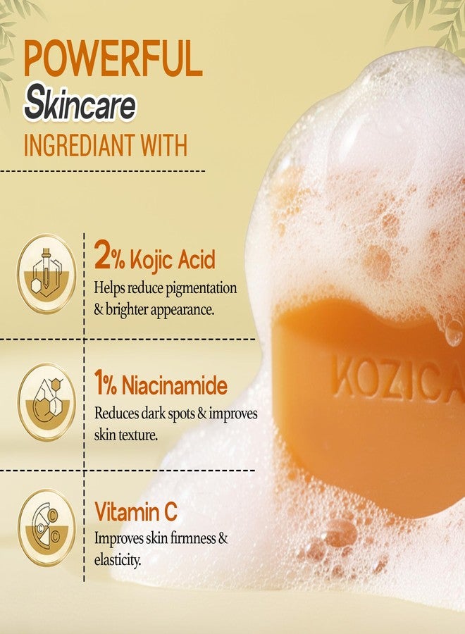 Kozicare Kojic Radiance Soap 120 g | Kojic Acid Skin Lightening | Anti Aging Luxury Soap | Suitable for All Skin Types | Natural Ingredients - Image 3
