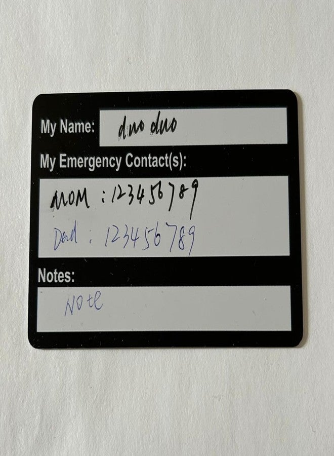 M MeshaKippa Autism Safety Alert Card,2pcs Autistic Child Emergency Alert Card Tag for Children Emergency Contact - Image 2