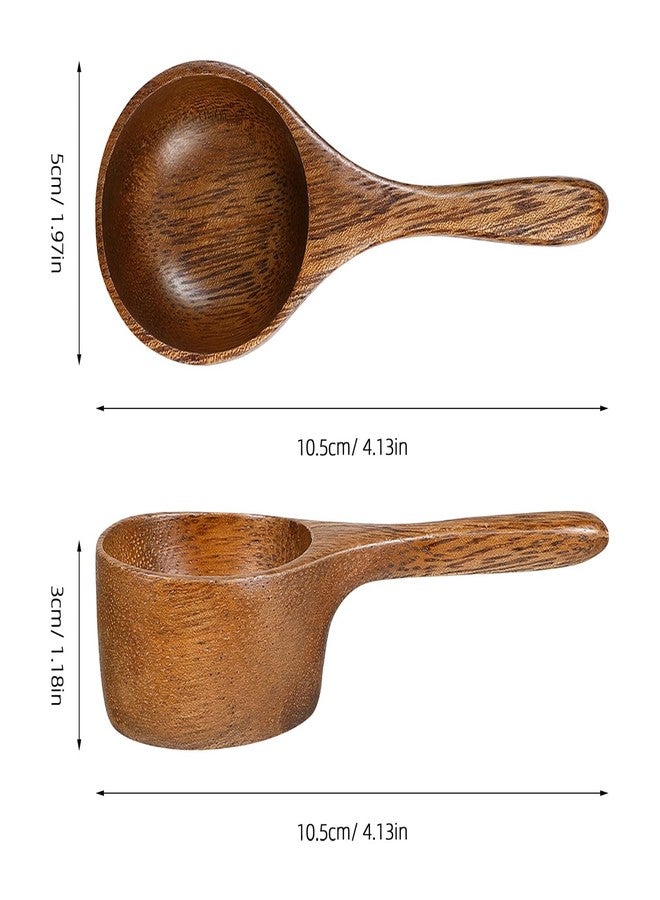 RORPOIR Acacia Wood Measuring Spoon Wood Spoon 1/8 Cup Scoop Kitchen Measuring Wooden Scoops Milk Wooden Baking Ice Cream Coffee Tea Powder Japanese-style - Image 2
