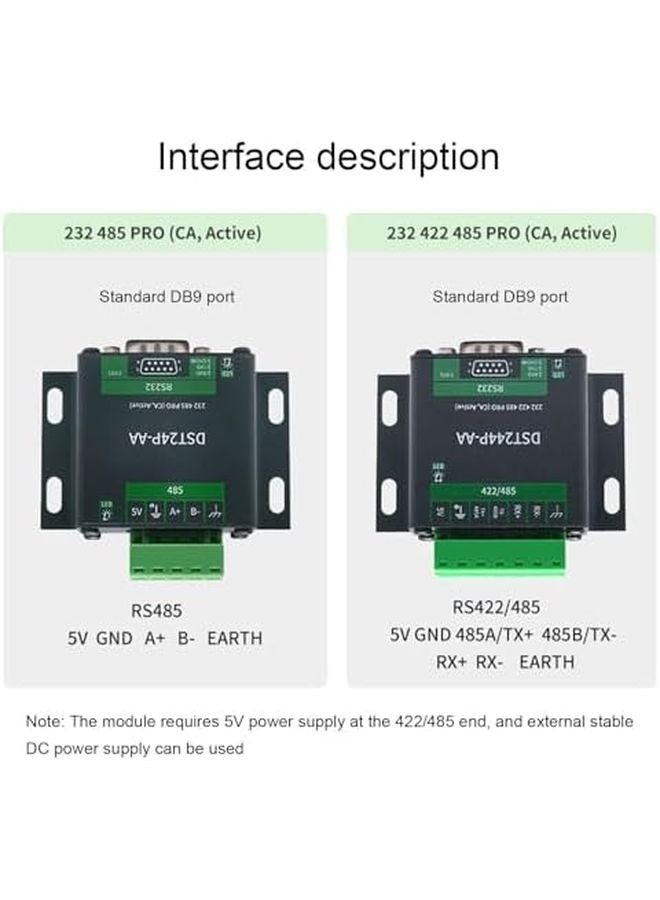 Industrial USB to RS232 485 422 Converter Adapter SP3232 SP3485 Chip DST244P AA Color - Image 5