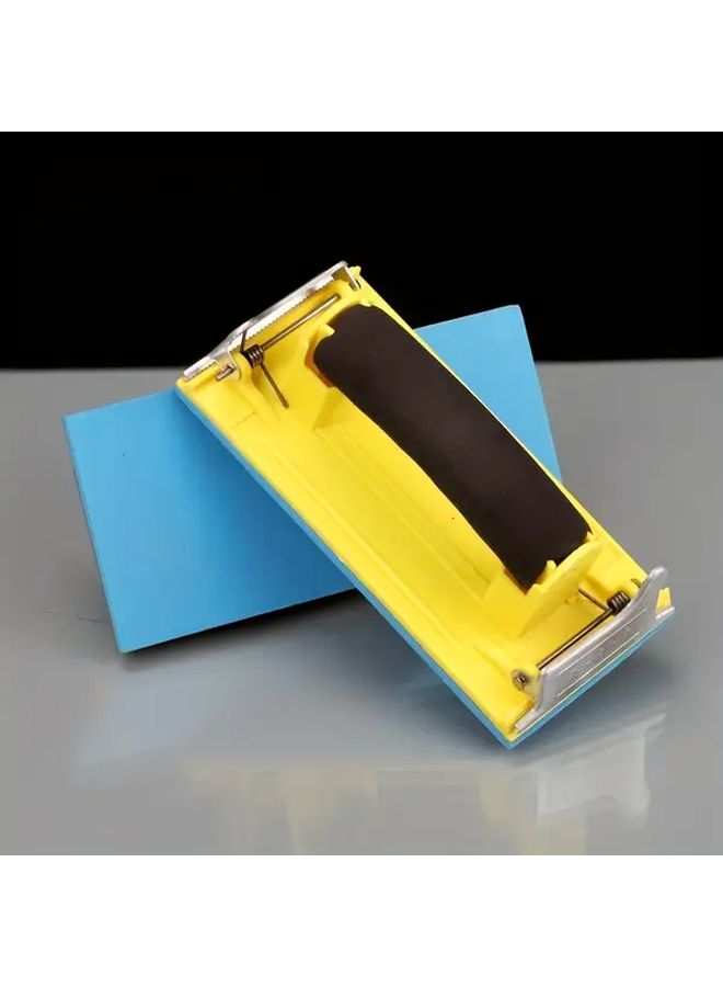 1pc Sponge Handle Sandpaper Sander Lightweight Handheld Design Easy To Change Sandpaper For Furniture Restoration Metal Rust Removal Wood Gypsum Board Wall Polishing - Image 1