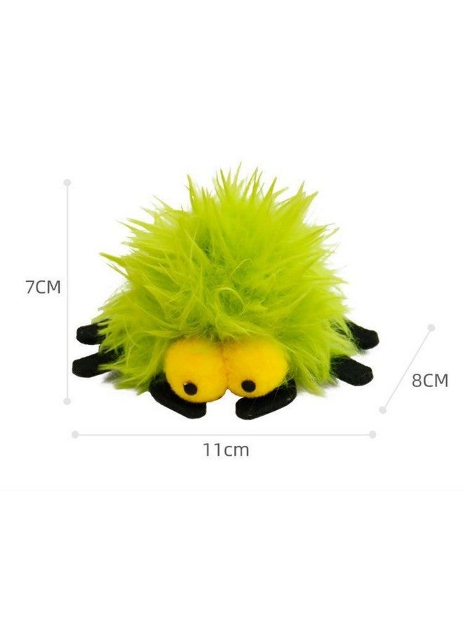 عبوة من قطعتين - لعبة ركل القطط العنكبوتية مع عشبة النعناع البري وجرس بالداخل، ألعاب قطط محشوة ناعمة على شكل حيوان قطط، لعبة قطط لطيفة من الريش، ألعاب قطط قطط قطط للقطط المملة، ألعاب قطط تفاعلية للقطط المنزلية - Image 2