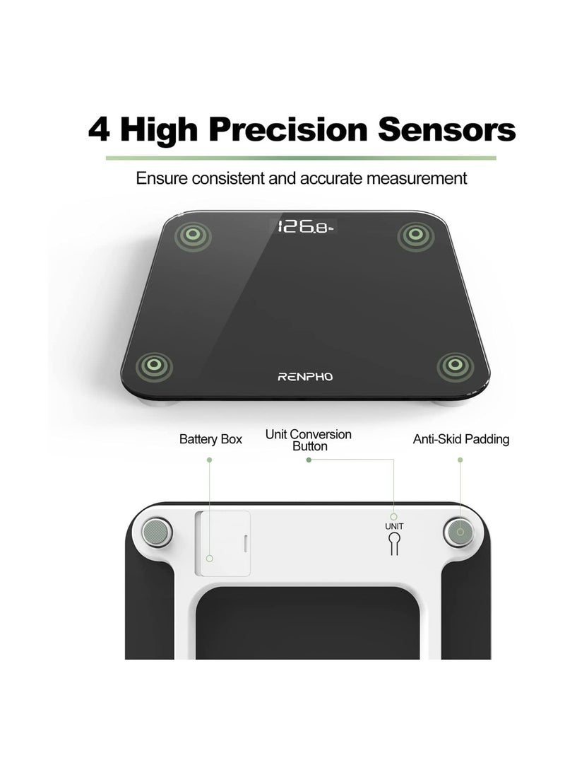 RENPHO - Digital Scales For Body Weight - Black - Image 1