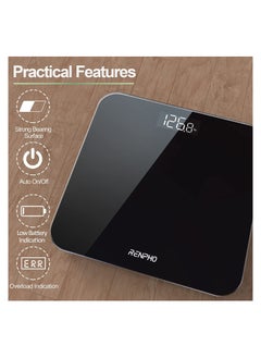 RENPHO Digital Scales For Body Weight - Black  - Image 3