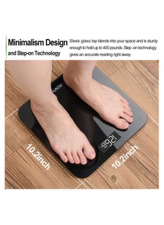 RENPHO Digital Scales For Body Weight - Black  - Image 2