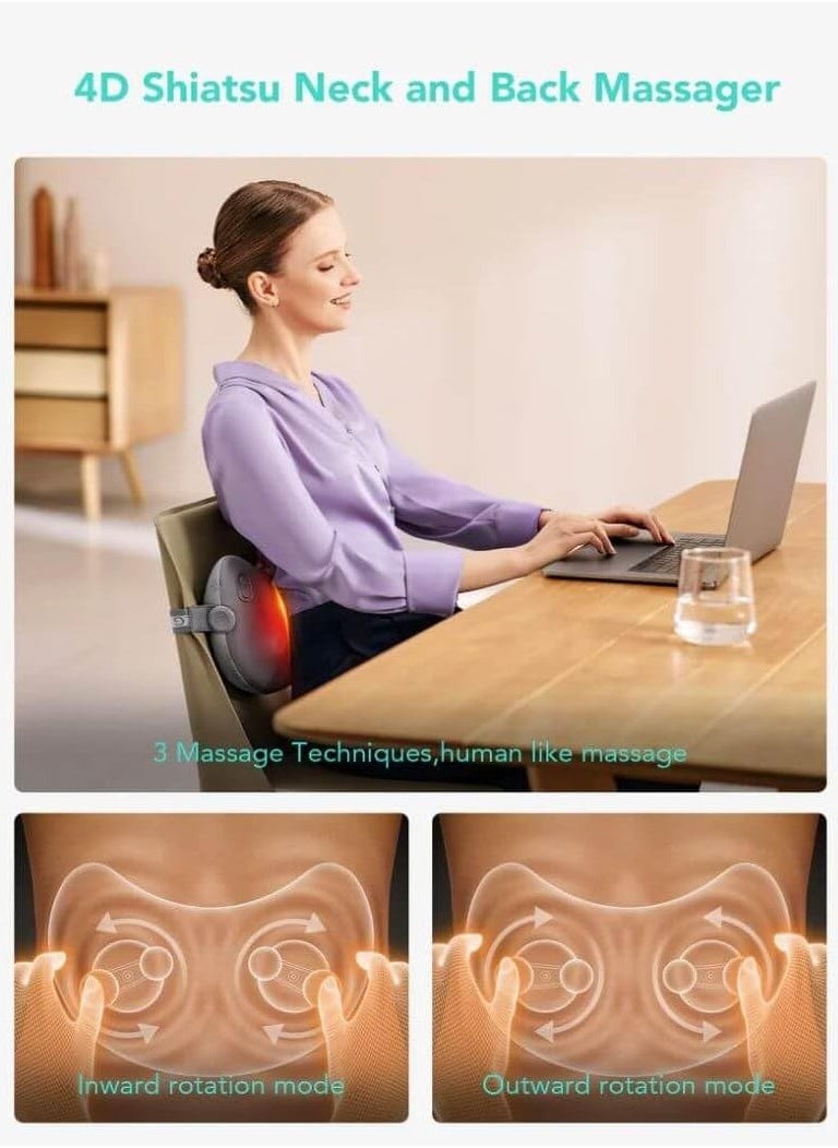 T1-2 Pro Shiatsu Back & Neck Massager with Heat