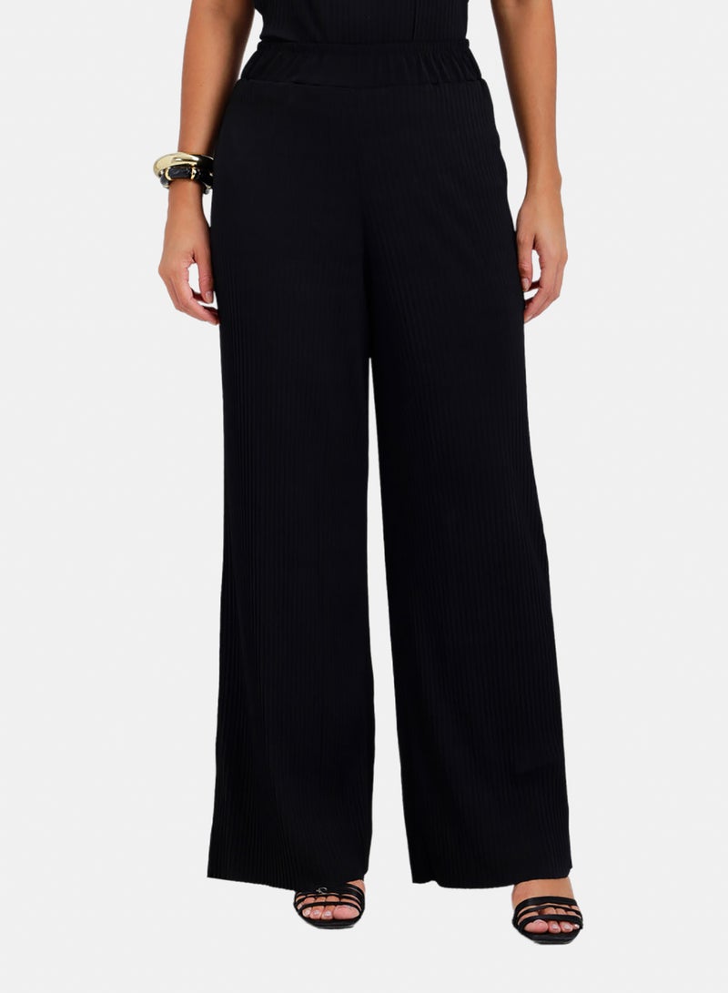 Carina Ribbed Wide Leg Pants - Image 1