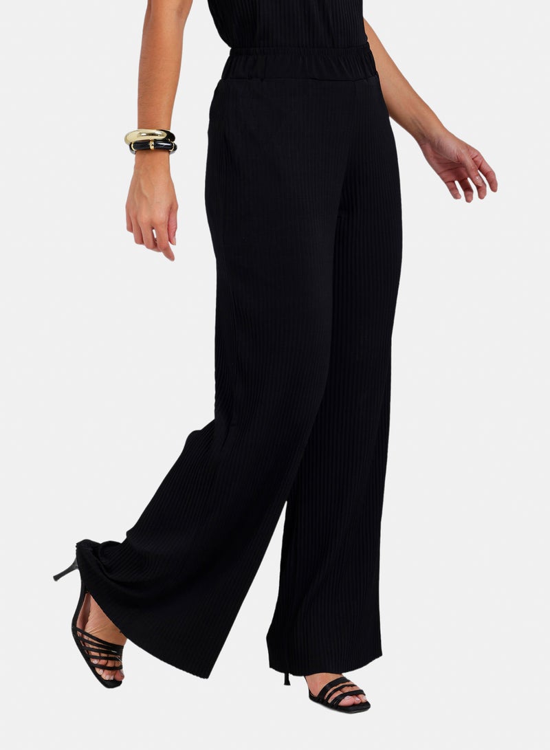 Carina Ribbed Wide Leg Pants - Image 2