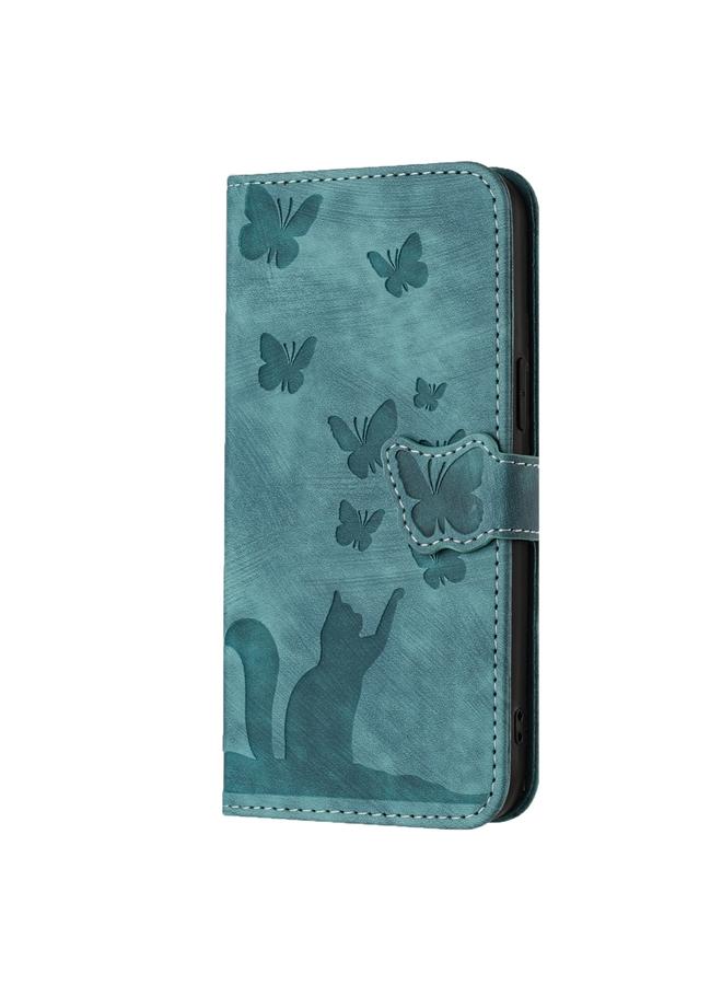 S-TOP Case For Samsung Galaxy S24 Ultra 5G Butterfly Cat Embossing Flip Leather Phone Case - Image 3