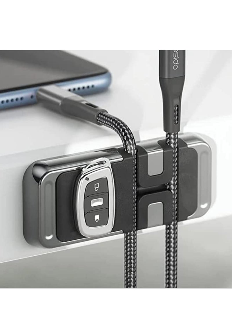 ELTRAZONE C113 Mini Zinc Alloy Magnetic Sheet Cable Clip Car Phone Holder - Image 2
